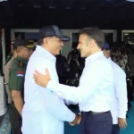 Menhan Sjafrie Temani Presiden RI dan Presiden Prancis Kunjungi Lab Bahasa di Akmil