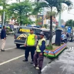 Jaga Keamanan, Polsek Sidomukti Susuri Jenderal Sudirman