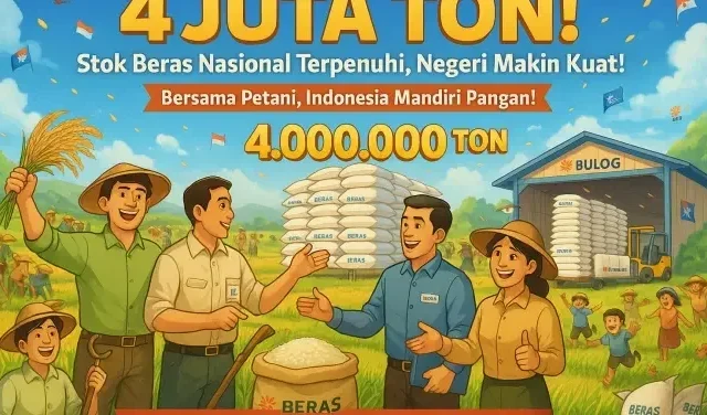 Capai 4 Juta Ton Cadangan Beras, Mentan Berterima Kasih kepada Petani dan Seluruh Pihak Terkait