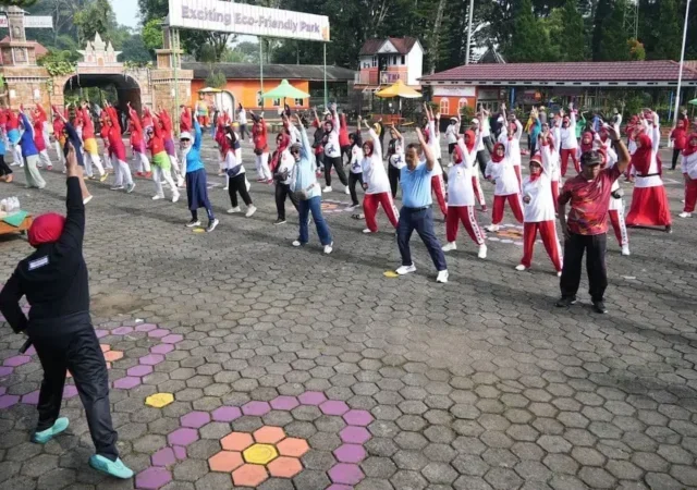 Ratusan Lansia Antusias Berpartisipasi dalam Senam Massal Peringatan HLUN ke-29 di Magelang