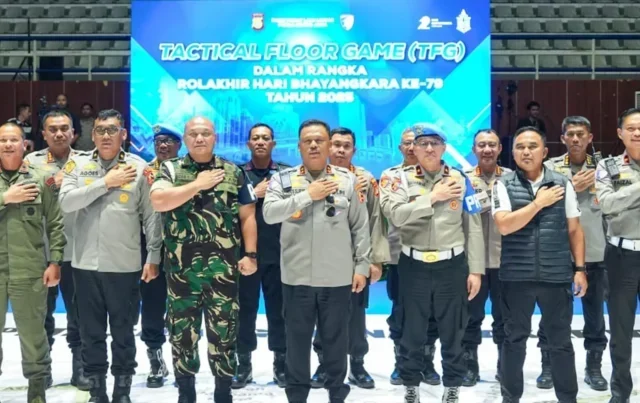Polri Laksanakan Latihan Pengamanan Menjelang Acara Puncak Hari Bhayangkara ke-79