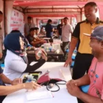 Polres Grobogan Tawarkan Layanan Publik di Kegiatan Car Free Day Purwodadi