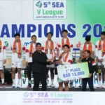 Tim Voli Indonesia Raih Gelar Juara di Leg Kedua SEA V League 2025, Trofi Diserahkan Langsung oleh Menpora Dito