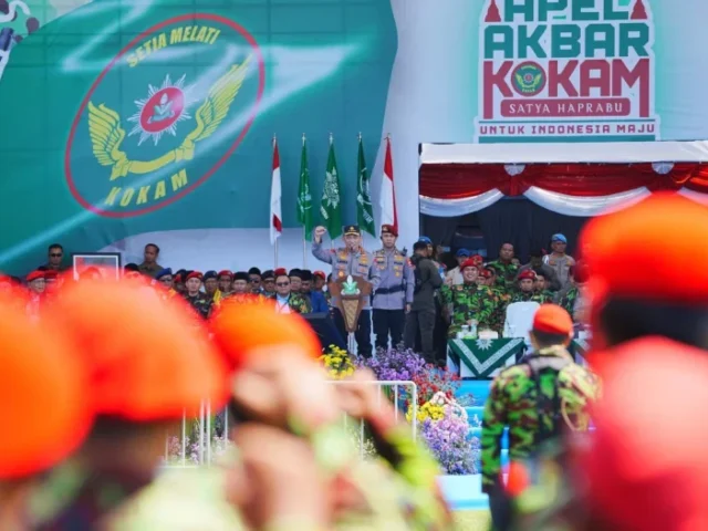 Kapolri Apresiasi Peran Kokam Pemuda Muhammadiyah dalam Menjaga Keamanan dan Ketertiban Nasional saat Apel Akbar