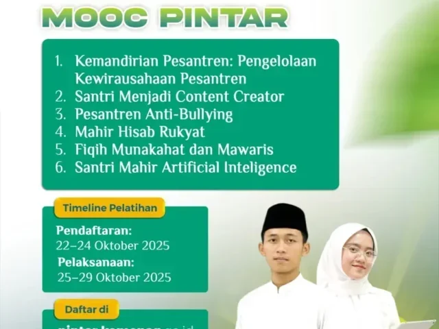 Ada Diklat Daring Pembuatan Konten Medsos Khusus Buat Santri, Pendaftaran Mulai Besok 