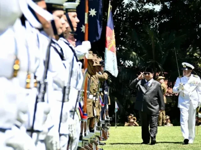 Gubernur Jenderal Australia Sam Mostyn Sambut Presiden Prabowo dengan Upacara Kenegaraan