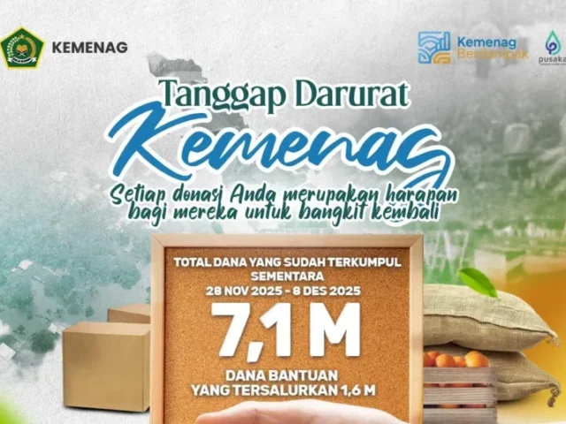 Lebih 13 Ribu ASN dan Warga Bantu Penyintas Banjir, Kemenag Peduli Himpun Rp7,1 Miliar