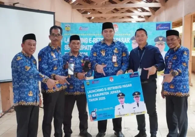 Wujudkan Transparansi, Bank Jateng Dukung Penuh Aplikasi e-Retribusi Pasar Jepara