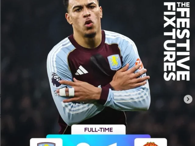 MU Tumbang di Villa Park, Aston Villa Mantap di Tiga Besar