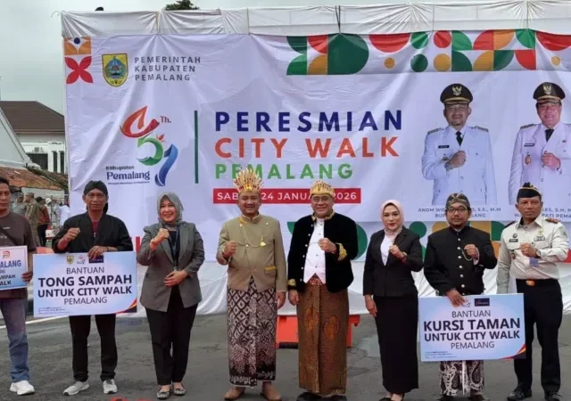 Sinergi Bank Jateng & Pemkab Percantik City Walk Pemalang