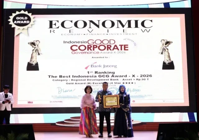 GCG Bank Jateng Raih Predikat Excellent di Indonesia GCG 2026