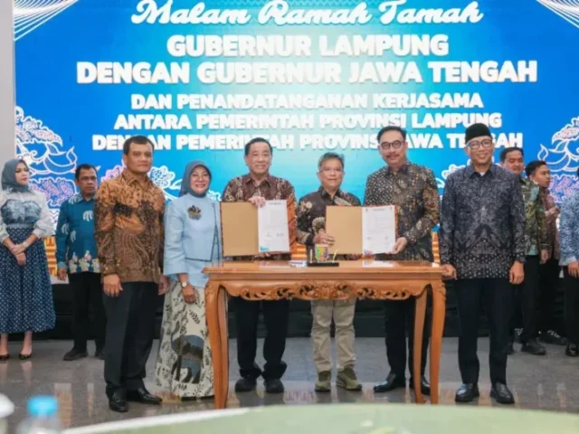 Pemprov Jateng – Lampung Teken 11 Kerja Sama Berbagai Bidang, NIlainya Capai Rp 832,3 Miliar per Tahun