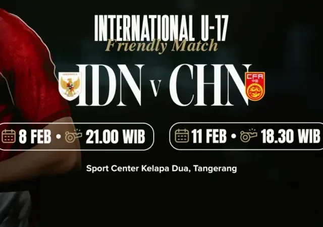 Harga Tiket Terjangkau di Uji Coba Internasional Indonesia U-17 versus Tiongkok