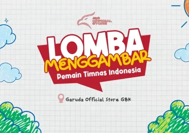Lomba Menggambar di Garuda Official Store GBK, Anak Berpeluang Jadi Pendamping Garuda Edisi Juni